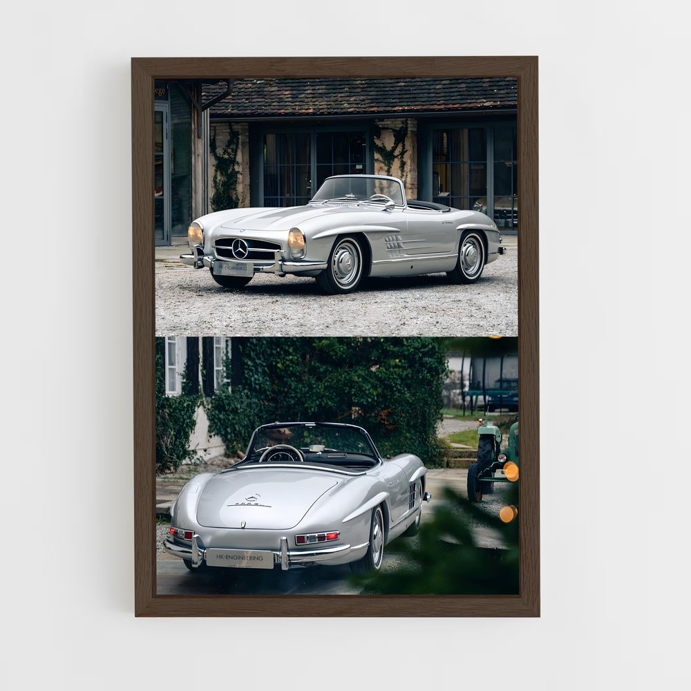 Poster L'Élégance Argente – affiche Mercedes (vue 5)